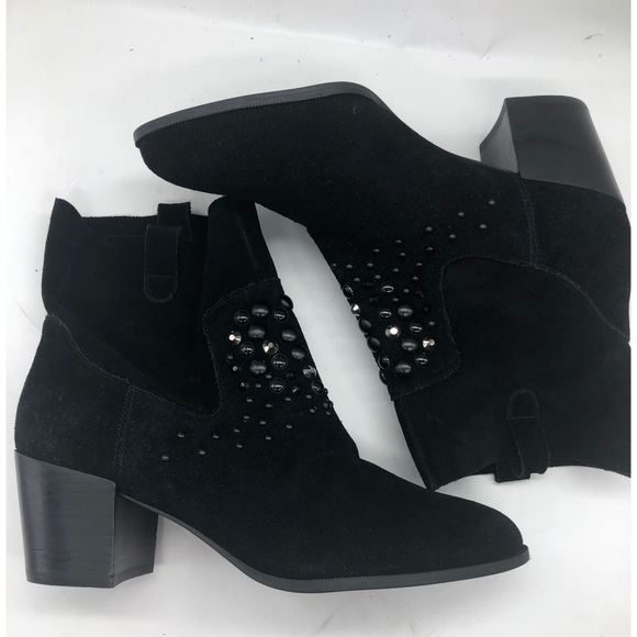 Anne Klein Guinn Embellished Suede Bootie - Picture 2 of 5
